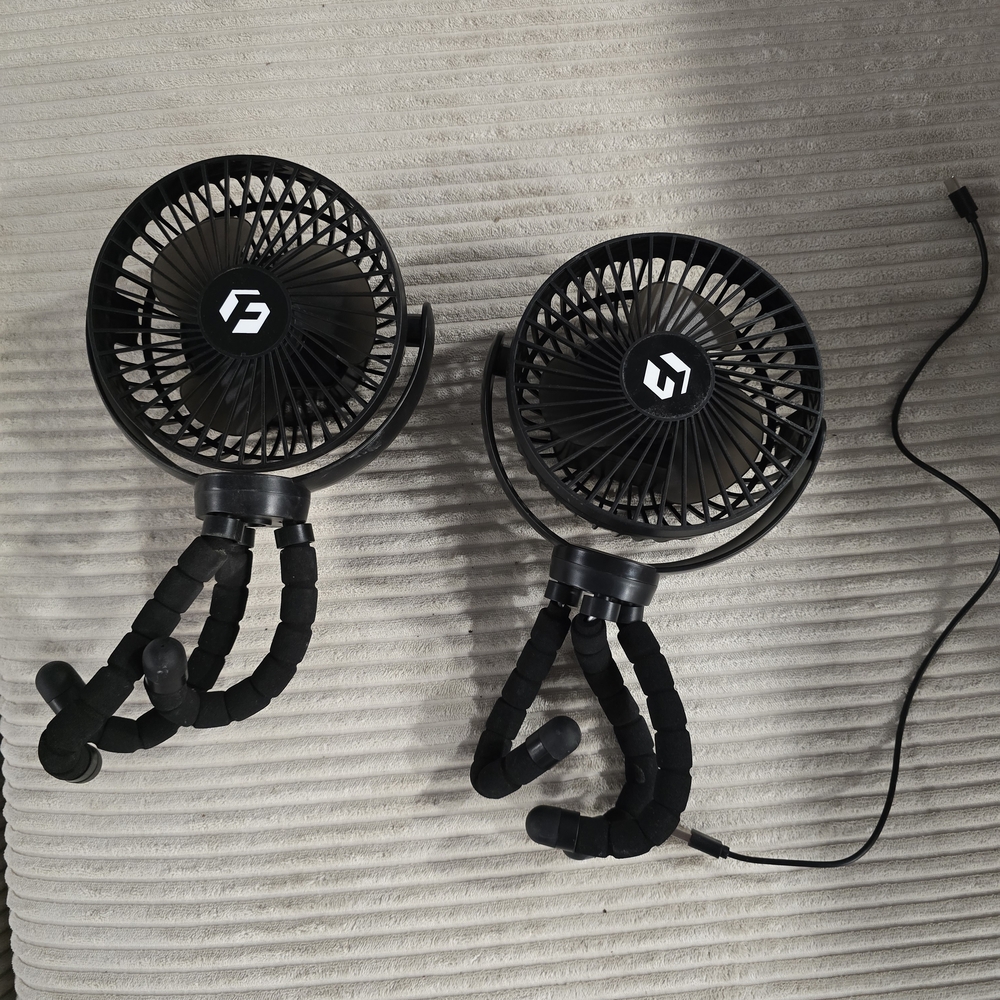 Portable Black Clip-On Fans